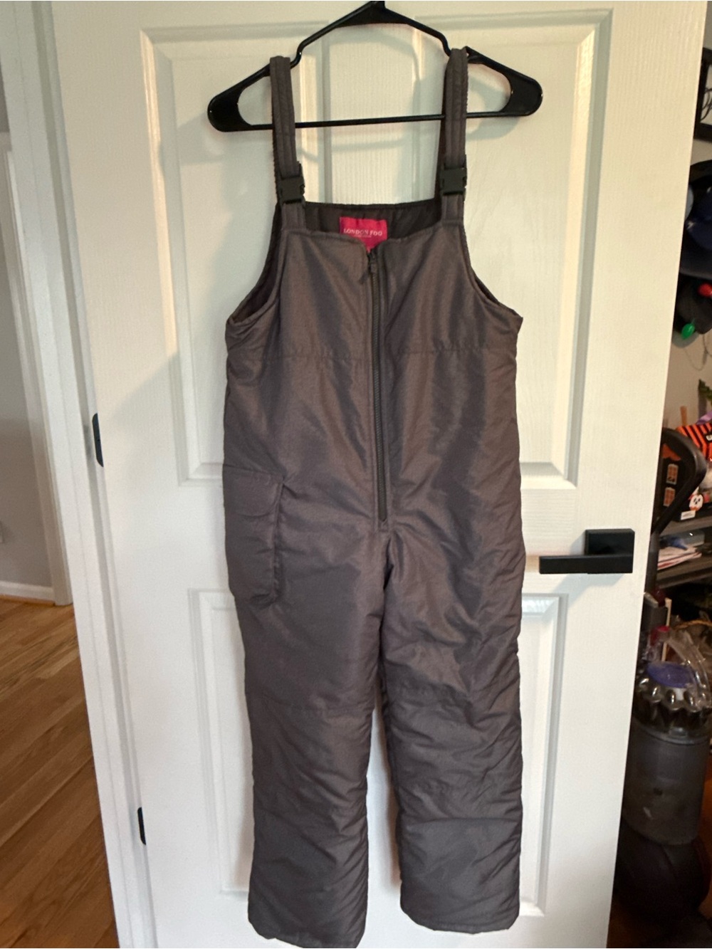 London Fog Gray Kids Snow Overalls